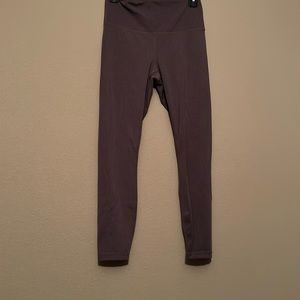 Ribbed Brown Leggings